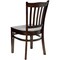 Emma and Oliver Vertical Slat Back Wooden Restaurant Dining Chair